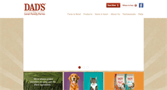 Desktop Screenshot of dadspetfoods.com